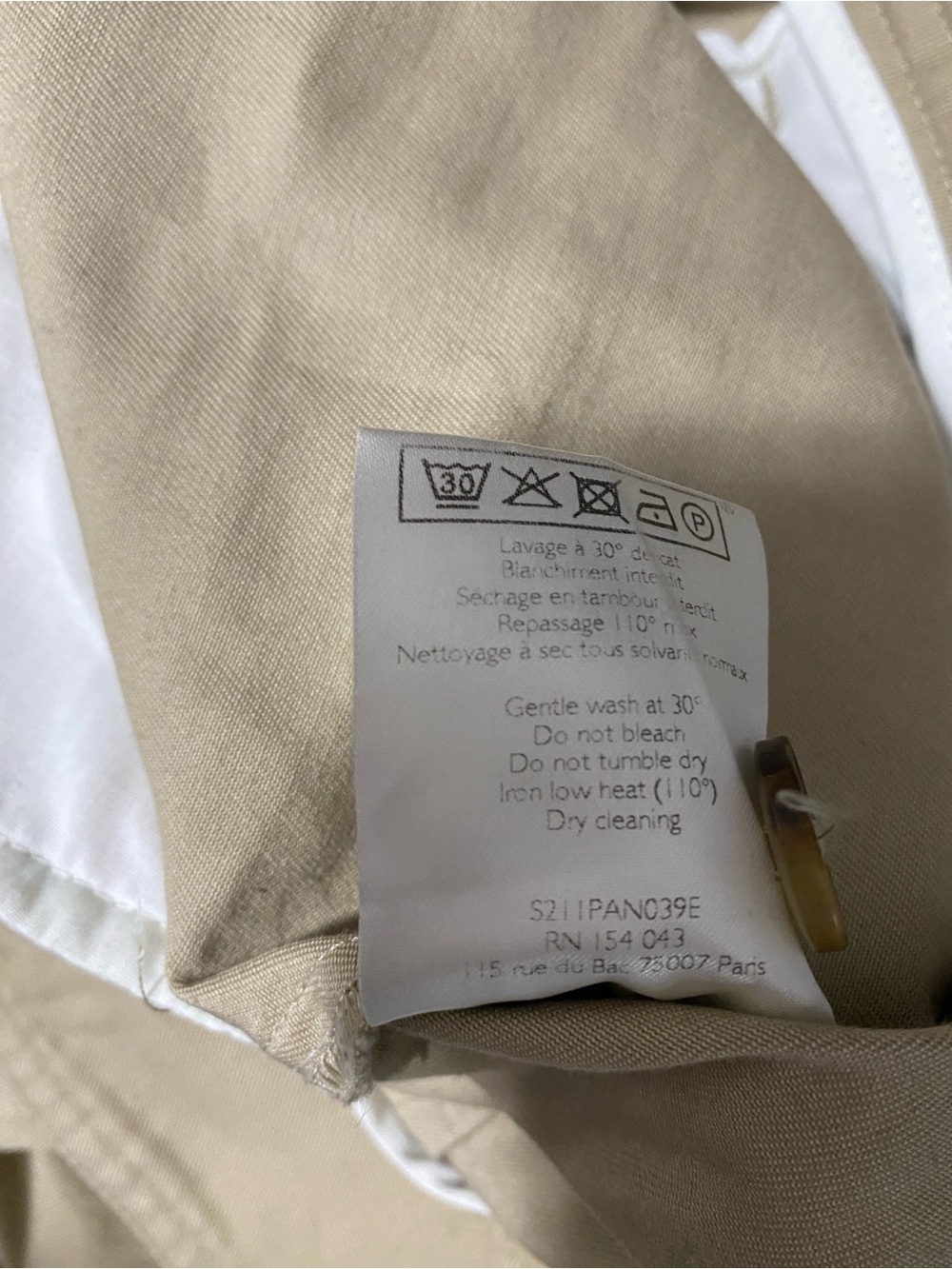 Sezane Leandro Trousers Mastic - Size 38 - Picture 10 of 13